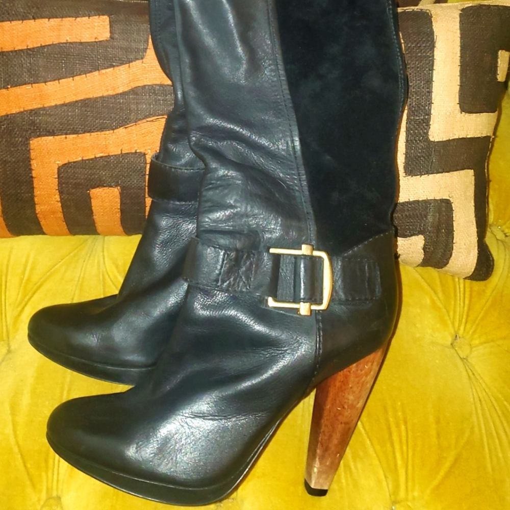 French Connection knee high boots *Suede & Leather